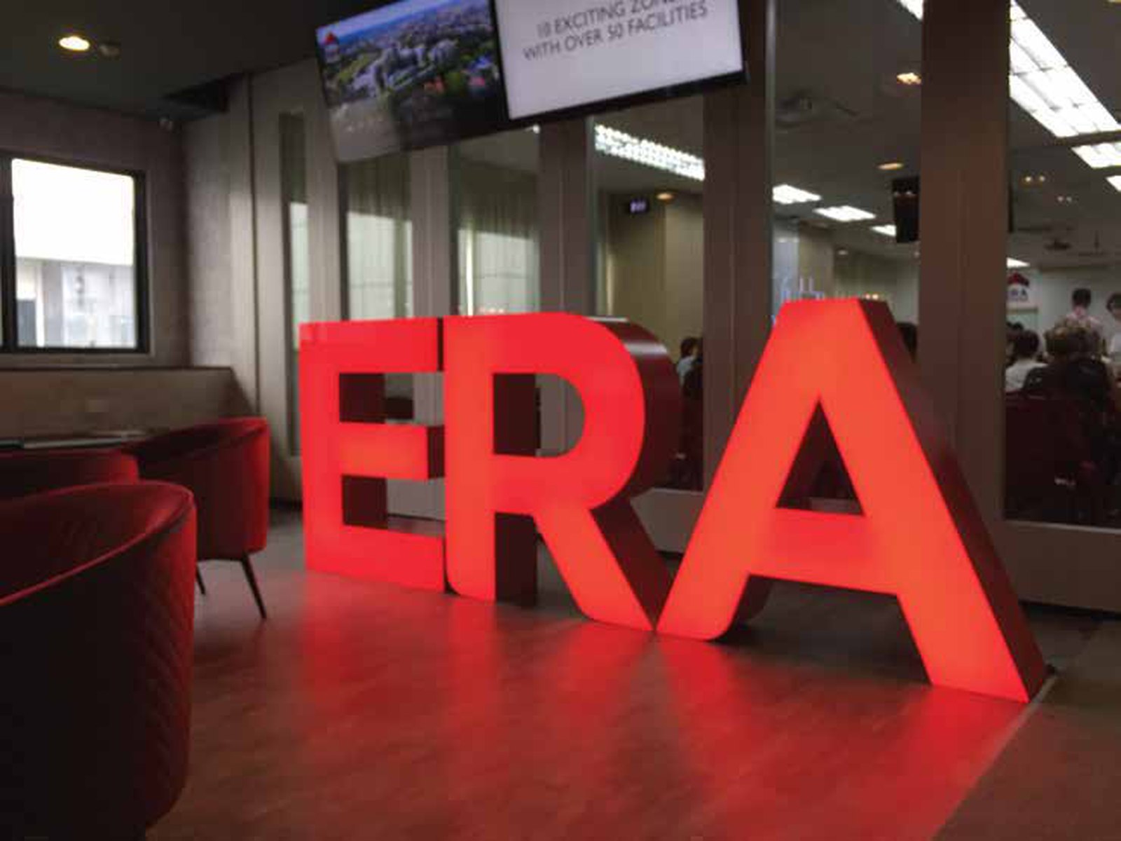 ERA · Mountbatten Square &mdash; giant channel letters