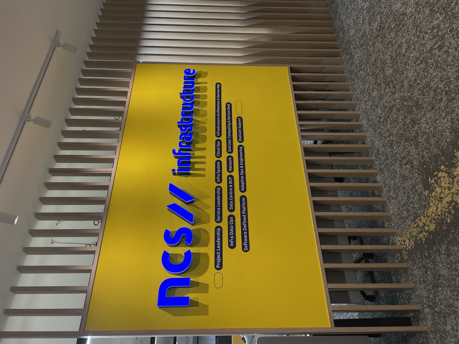 Front-lit letters &mdash; raised lettering